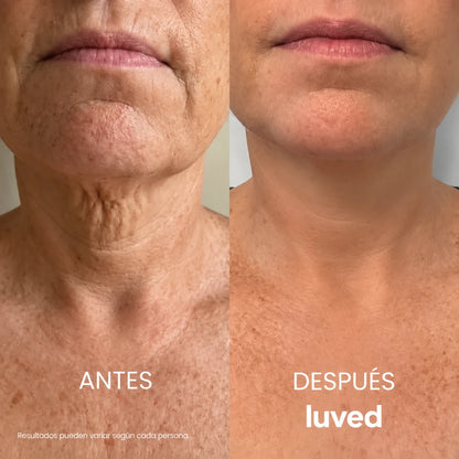 Crema para el cuello Antiedad  Luved® Tonifica y Reafirma
