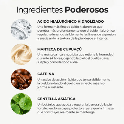 Crema para el cuello Antiedad  Luved® Tonifica y Reafirma